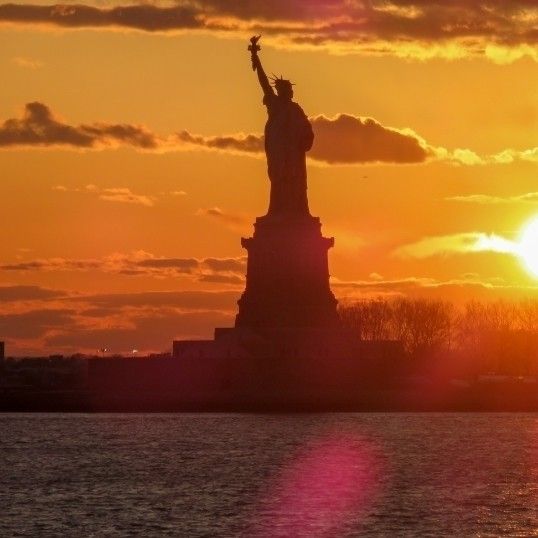 The Statue Of Liberty (Made of Copper, Iron, Granite and Gold)